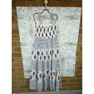 Debbie Katz ENNA Smocked Bodice Tiered Maxi Dress Bohemian/Boho-chic  XL